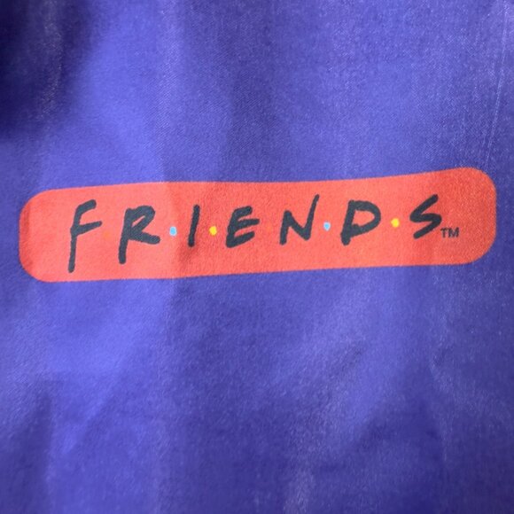 NWT FRIENDS Men’s Medium Purple ‘Central Perk’ Bomber Outerwear Jacket Joey - Picture 6 of 15
